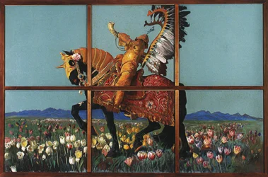Ritter unter Blumen